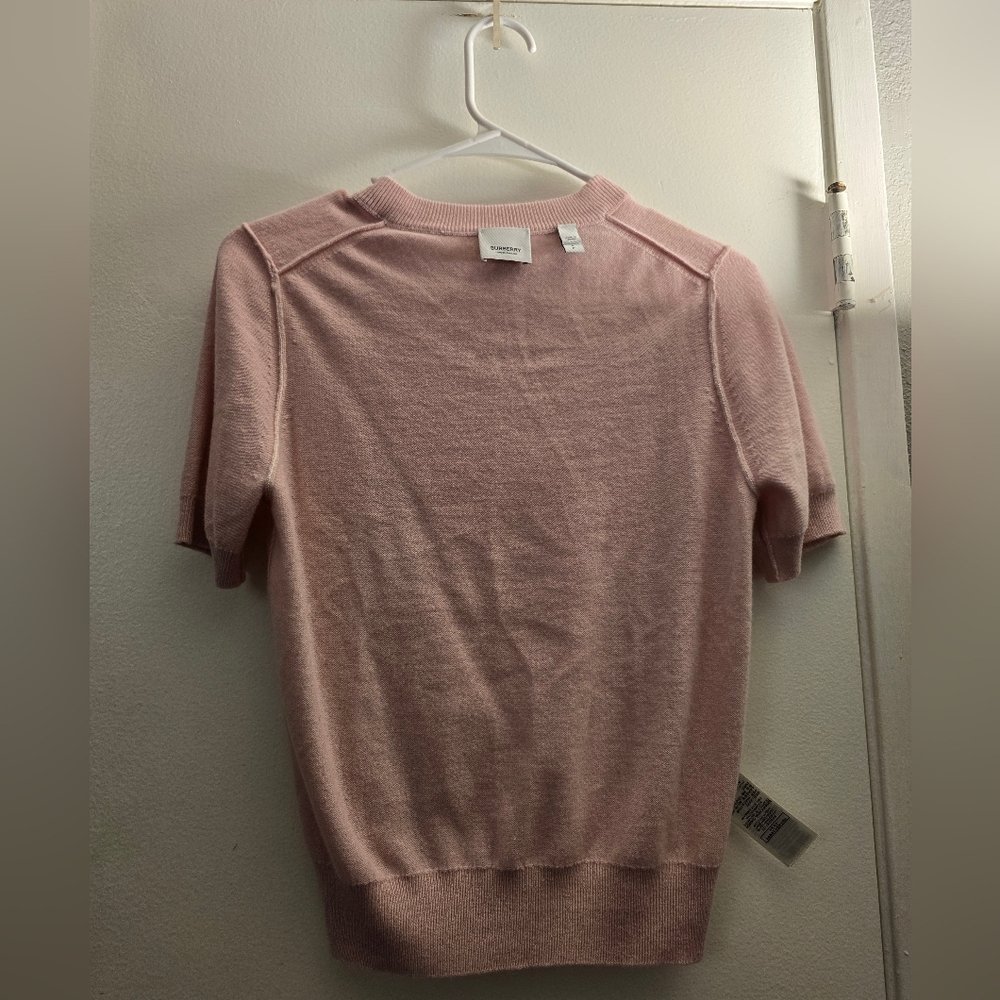 Burberry Pink Women's Sweater Inside Shirt - Picture 9 of 9